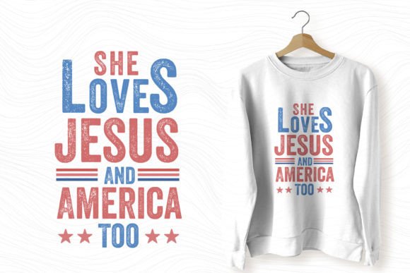 4th of July SVG She Loves Jesus and Amer