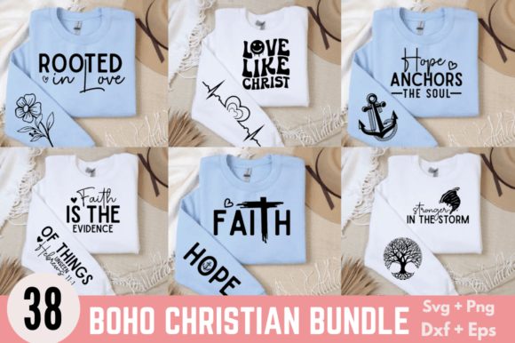 BOHO Christian Svg Bundle,Faith Design