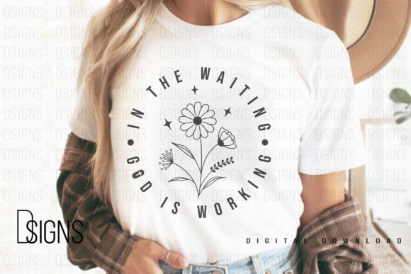 Christian God Boho Flowers Sublimation T-Shirt Designs
