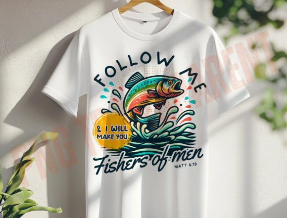 Fishing Png, Retro Christian Sublimatio
