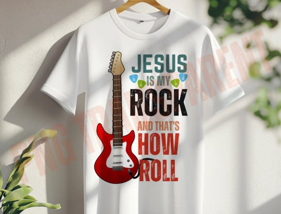 Jesus is My Rock PNG, Jesus How I Roll