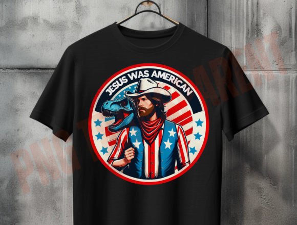 Jesus Was American Png, Dinosaur Png T-Shirt Designs