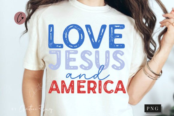 Love Jesus and America PNG, Jesus PNG