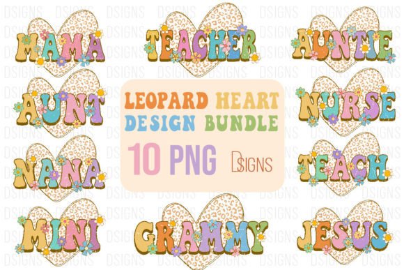 Mama Nurse Teacher Jesus Leopard Bundle & T-Shirt Designs