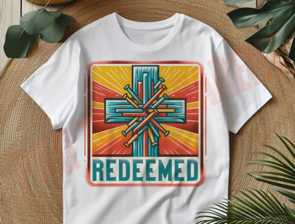 Redeemed Png, Cross Nails Png, Christian T-Shirt Designs