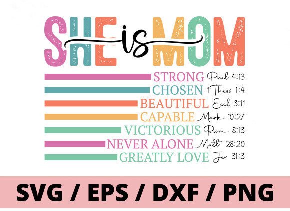 She is Mom Svg, T-Shirt Designs