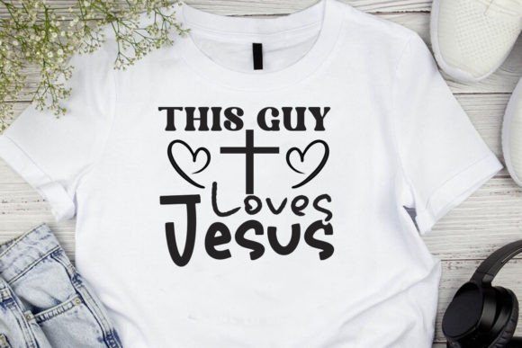 This Guy Loves Jesus Tshirt T-Shirt Designs
