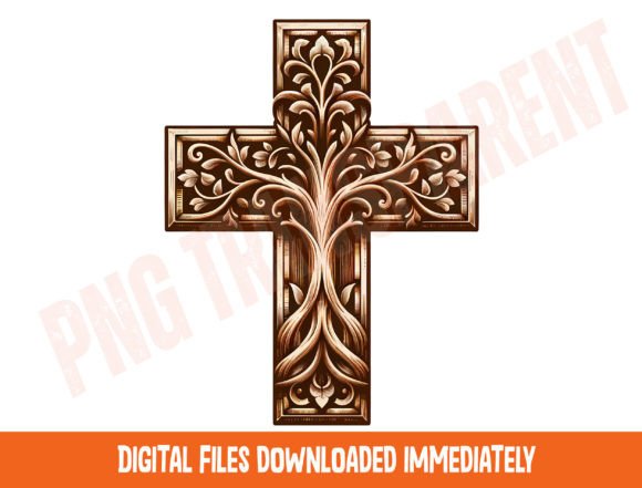 Tree of Life Cross Png, Jesus Png, Chris T-Shirt Designs